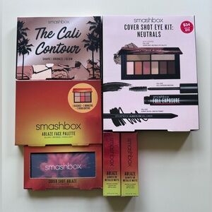 Smashbox Ablaze Cover Shot Cali Contour Face Eyeshadow Lipstick Lot Bundle NEW!